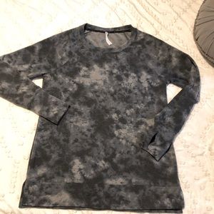 Gray marbled tie dye sweatshirt